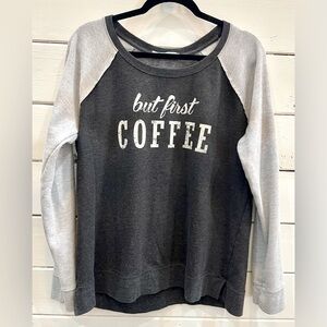 Maurices Charcoal and Light Gray Sweatshirt